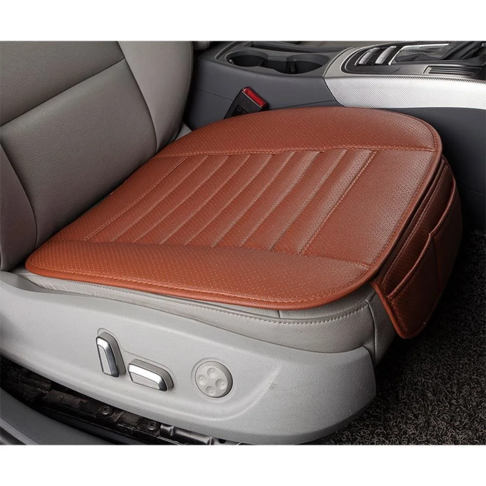 Car Mat Seat Covers Stylish PU Leather Four Seasons Car Seat Cushion Automotive Seat Protector Car Chair Pad Mat Auto Accessories Wyz20368