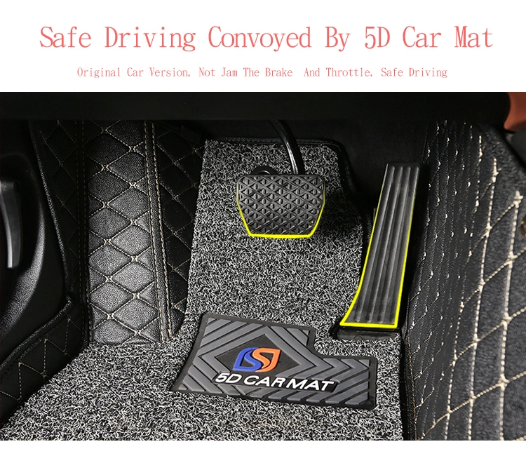 Wholesale Customized Hand Sewing Leather 5D /6D/7D Anti Slip Car Mats Sengar Brand