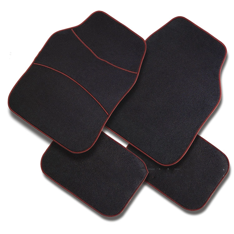 Four Seasons Carpet+PVC Car Mat Anti-Slip 4PCS Set Car Floor Mat