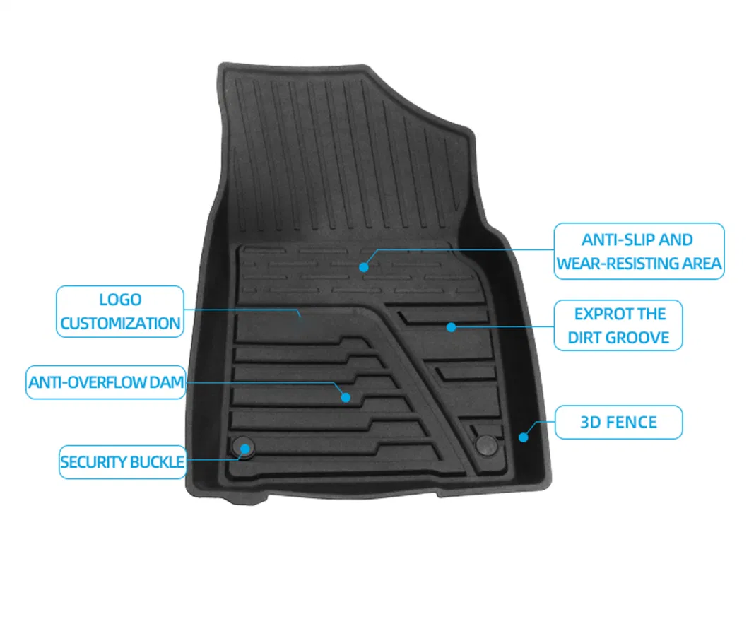 Customized 3D Carpet Car Floor Mats for Toyota 4 Runner 2013+