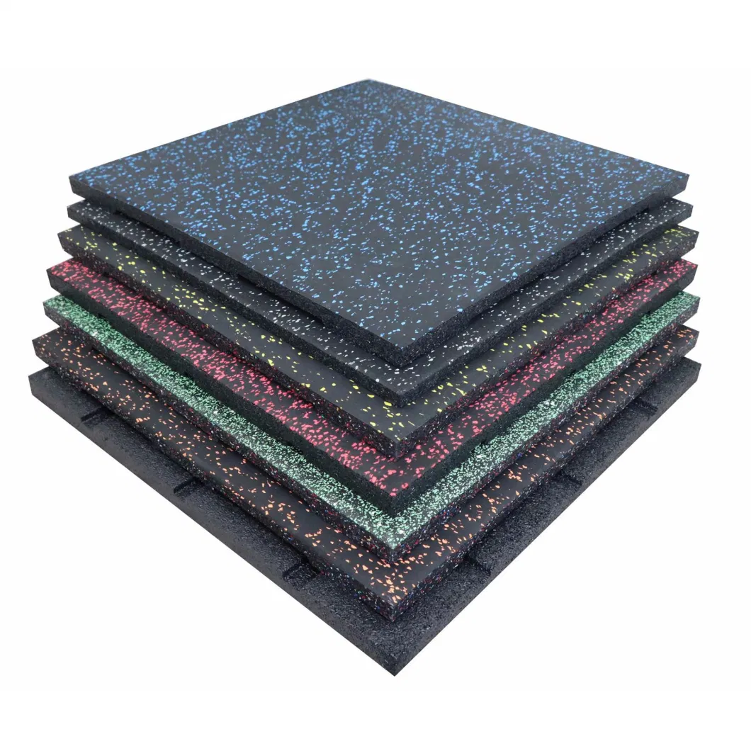 China Manufacturer EPDM Interlock Rubber Gym Floor Rubber Mat Tiles Carpet for Gym