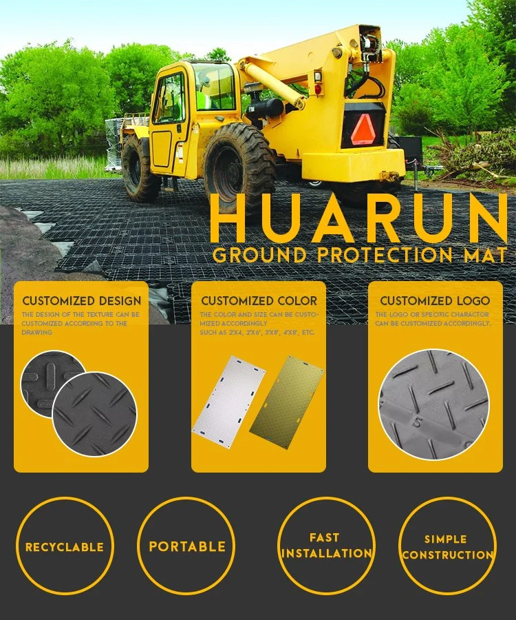 HDPE Ground Protection Mat, Construction Site Anti-Mud Mat