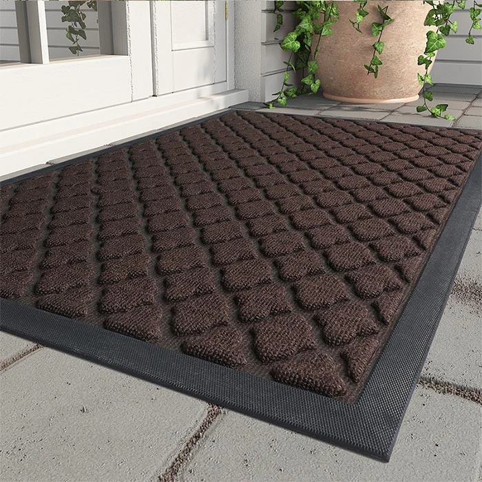 Rubber Carpet Tiles Hotel Store Non Slip Entrance Edging Trim Padding Rubber Carpet Mat