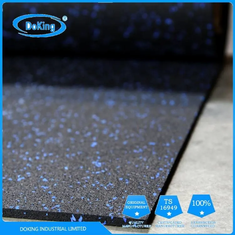 Gym Rubber Floor Mat Sound-Proof Shock-Absorbing Shock-Proof Splicing Large-Area Silent Floor Rubber Carpet