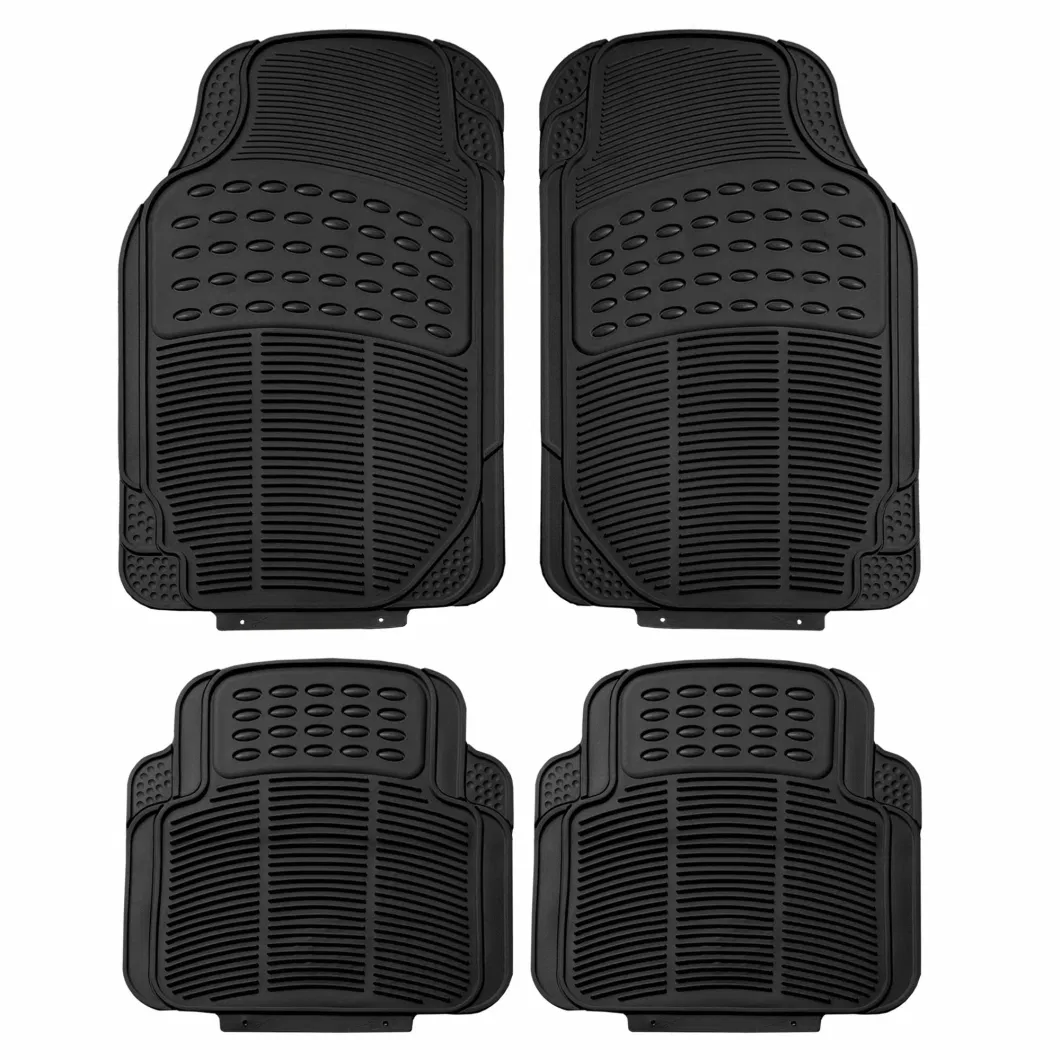 Automotive Floor Mats Heavy Duty Rubber Floor Mats for Cars Universal Fit Full Set Climaproof Floor Mats, Trimmable Floor Matsautomotive Floor Mats