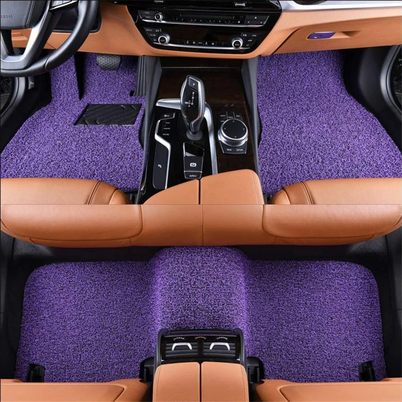 PVC Coil Car Mats with Velcro Backing