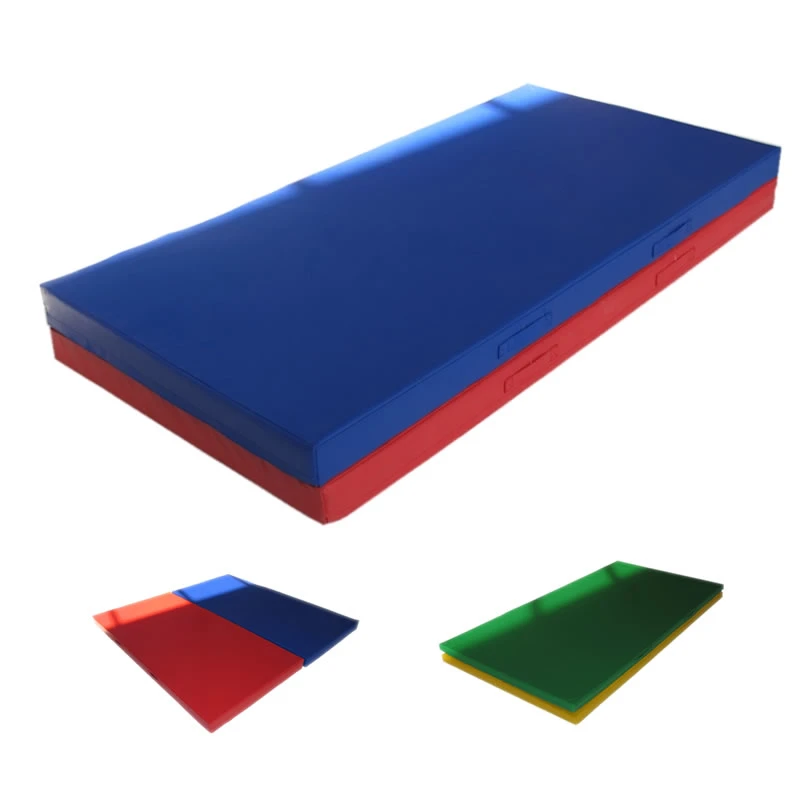 Foldable Gym Landing Cheerleading Rollout Carpet Cheap Crash Mats Gymnastics Floor Foam Thick Blue Gymnastics Mat