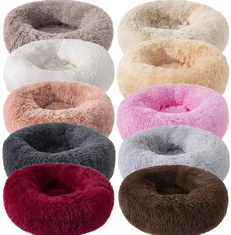 New Design Comfortable Pet Furniture Pet Dog Warm Mat Sofa Round Cat Dog Bed