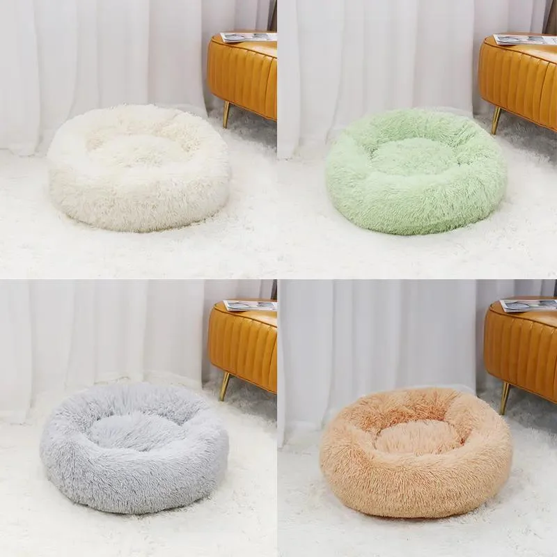 New Design Comfortable Pet Furniture Pet Dog Warm Mat Sofa Round Cat Dog Bed