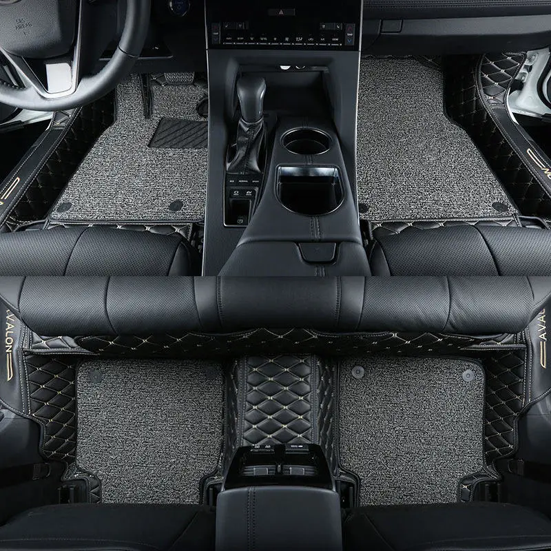 High Quality Designer Car Floor Mats Set PVC Leather Cover Threshold Coil Fortuner Car Mat