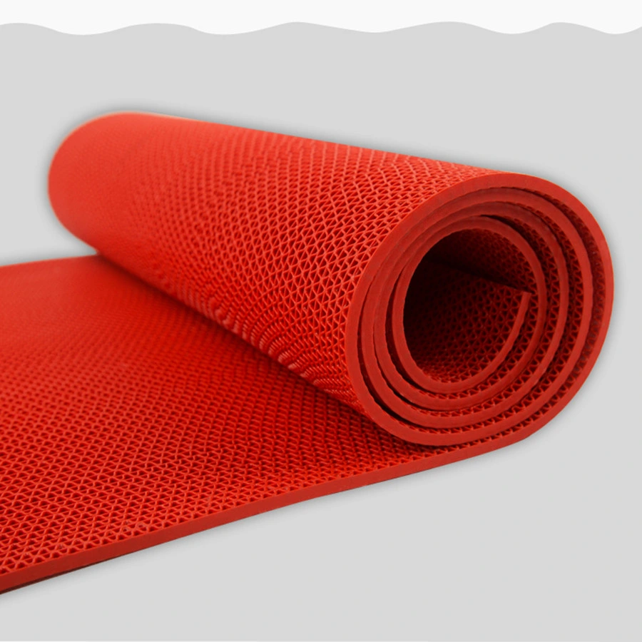 China Factory Sale 100% Waterproof PVC S or Z Mesh Bath Drainage Mat in Rolls for Wet Area