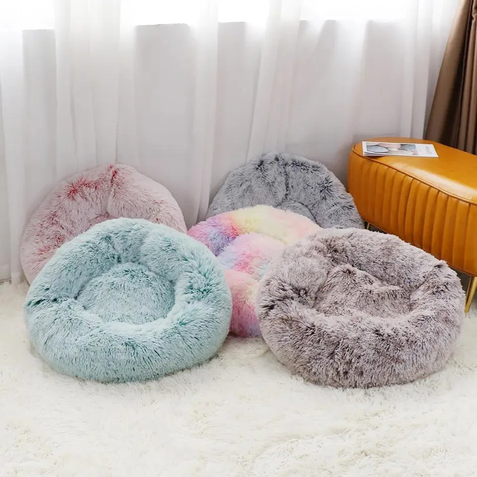 New Design Comfortable Pet Furniture Pet Dog Warm Mat Sofa Round Cat Dog Bed