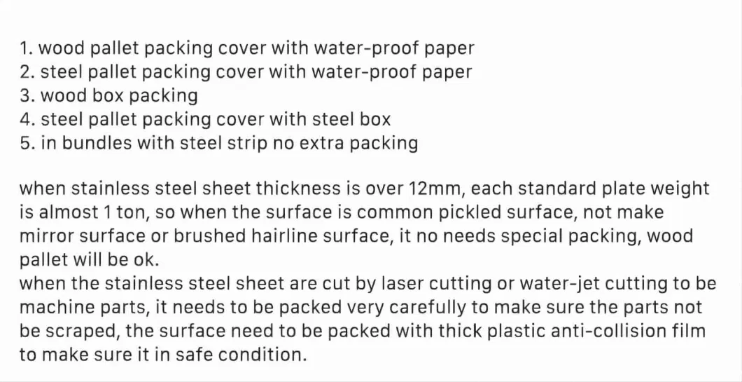 SUS Ss 201 304 316 8 X 4 Stainless Steel Sheet Suppliers 1 X 4 Thin/Thick 1mm 3mm 2mm 5mm 10mm Polished/Brushed/Checher/Round/Chequered/Diamond Plate for Sale