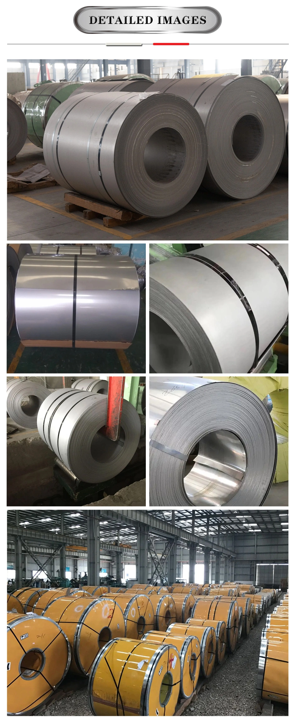 ASTM 304 201 410 420 430 316 904L Ss Steel 8K 2b No. 1 No. 4 Mirror Monel 400 K500 0.2 - 2mm 1200mm 1219mm 1250mm Stainless Manufacturer Steel Coil