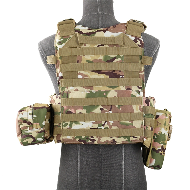 Manufacturer Customized Wholesale Tactical Training Camouflage with Magazine Pouch Attachment Hunting Vest