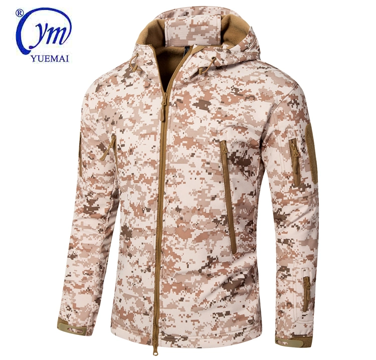 Multicolor Outdoor Hoodie Army Uniform Waterproof Softshell Military Hunting Tactical Jacket