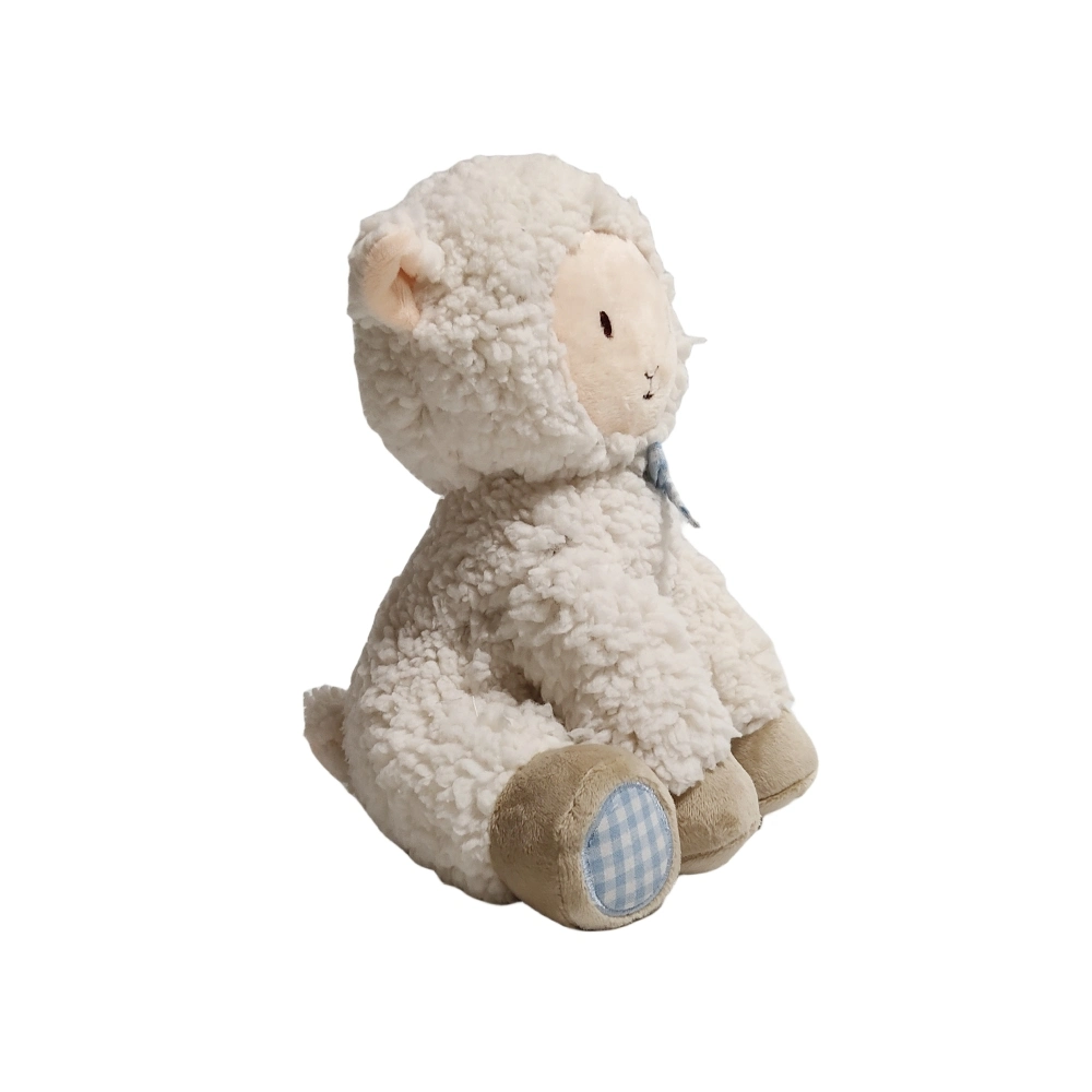 Lamb Adorable Sitting Animal Plush Soft Stuffed Custom Gift Toy with Bow