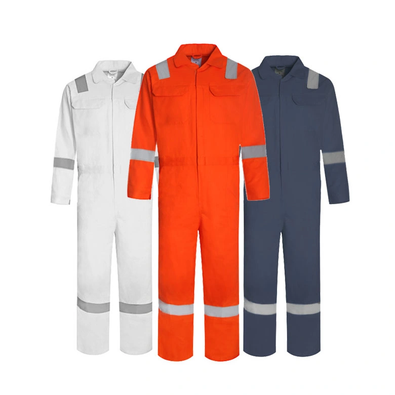 High Quality 100%Cotton Overalls Men Custom Design Anti-Static Reflective Safety Labor Workwear