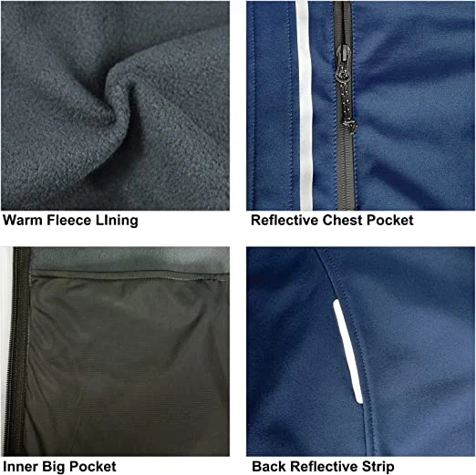 Wholesale Men&prime;s Outdoor Softshell Fleece Waterproof Jacket with Hoody