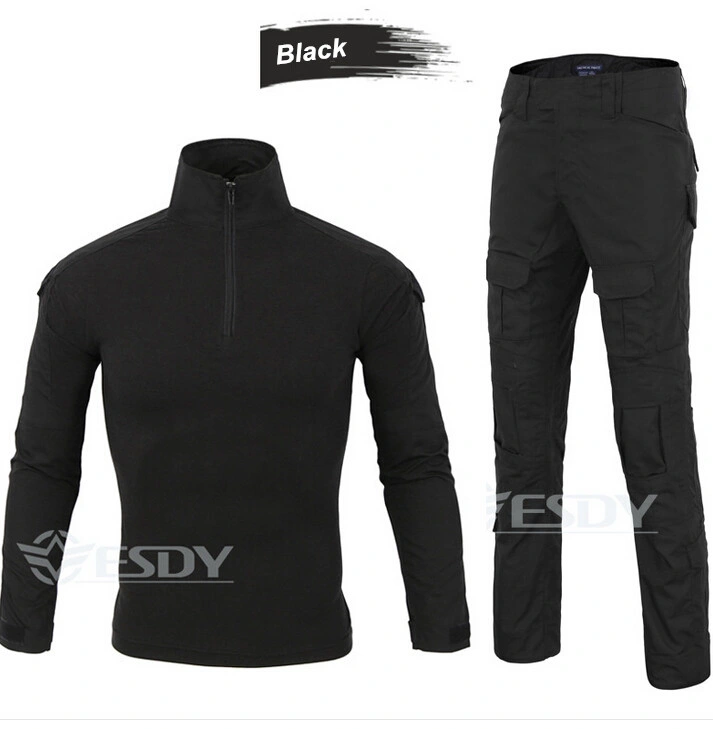 Black Manufacturer Hunting Training Suit for Outdoor Sports