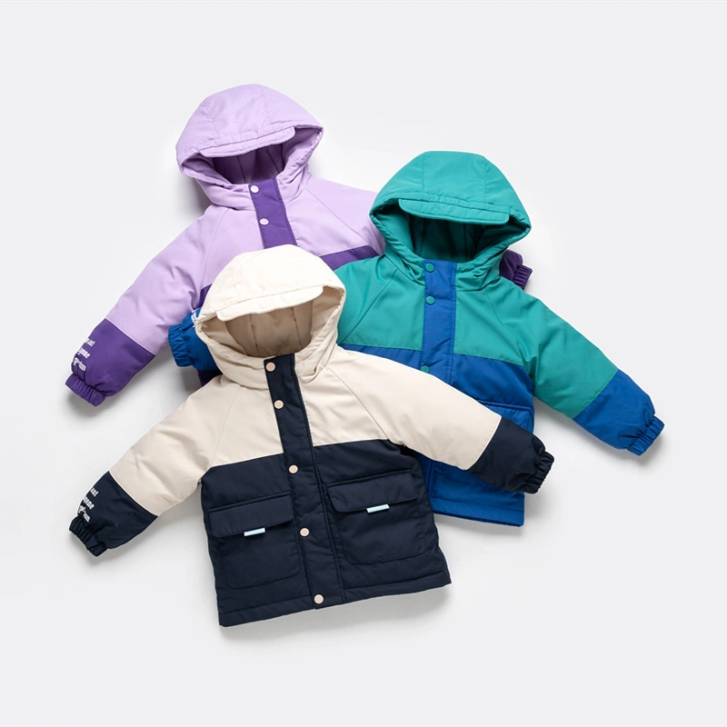 Winter High Quality Kids Wear Hooded Waterproof New Children&prime;s White Duck Down Jackets