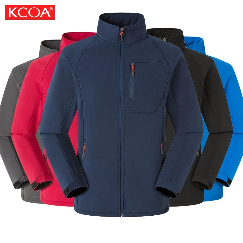 Thermal Blue Waterproof Rain Windbreaker Softshell Jackets &amp; Coats for Men