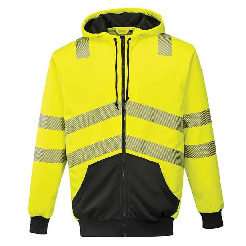 Manufacturer Men&prime;s Hi Vis Fleece Jacket High Visibility Workwear for Aviation