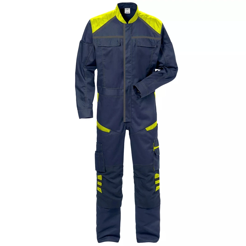 OEM Customized Engineering Visible 100 Cotton Anti-Static Labor Oil Gas Working Jacket Bib Pants Factory Traffic Overall Workwear