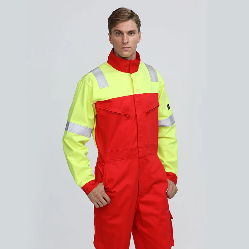 Custom Anti Static Paint Reflective Fire Retardant Clothing Work Wear Overall 300d Polyester Uniform Winter for Mens Workwear