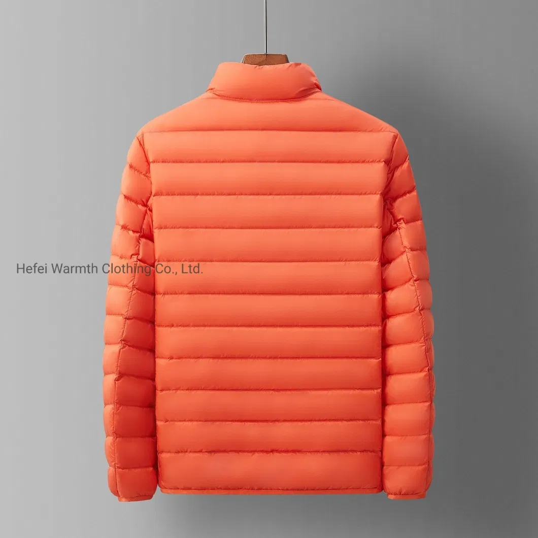 China Factory Custom Wine Color Winter Padding Down Jacket Men