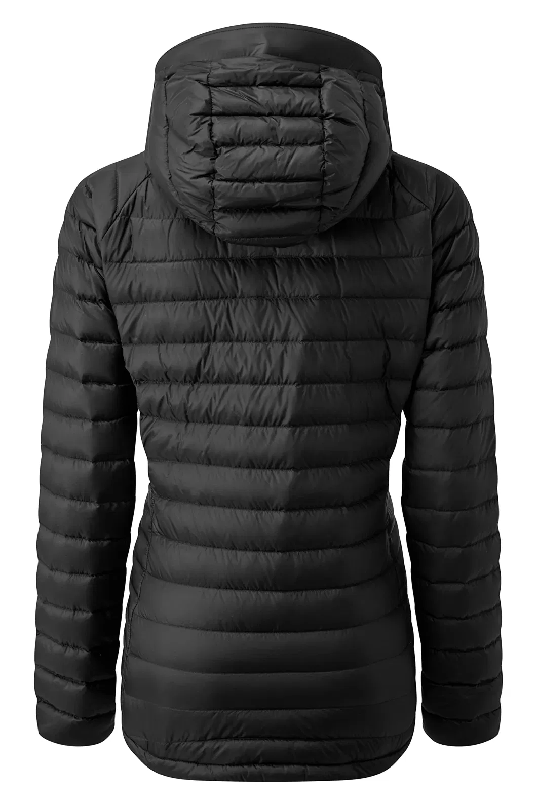 Asiapo China Factory Women&prime;s Black Down Jacket for Hiking/ Climbing/ Skiing