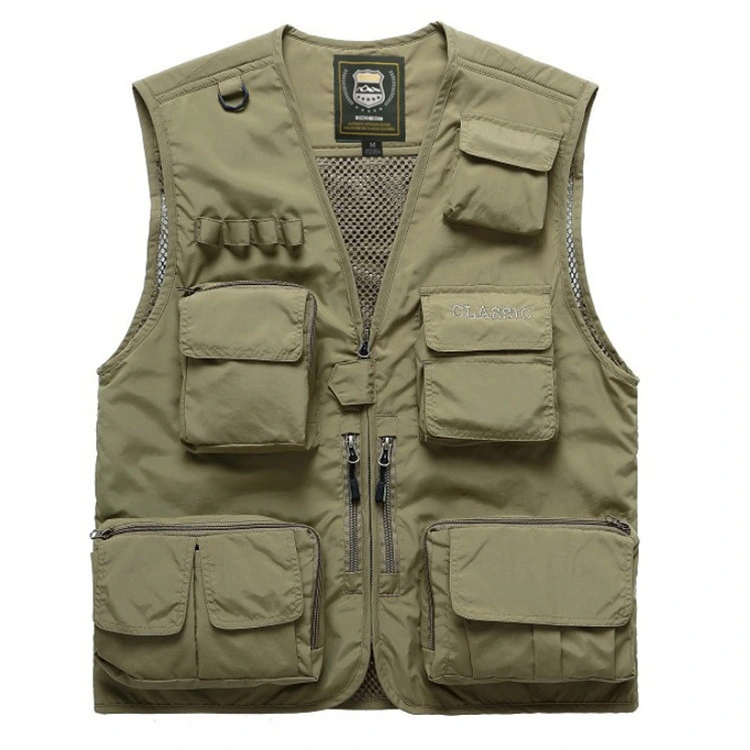 Outdoor Fashion New Multi-Function Waterproof Fishing Hunting Riding Running Survey or Safety Vest