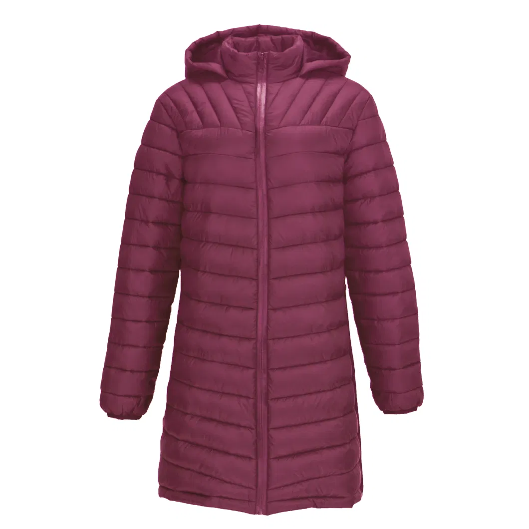 Custom Winter Warm Puffer Coat Women Long Jackets