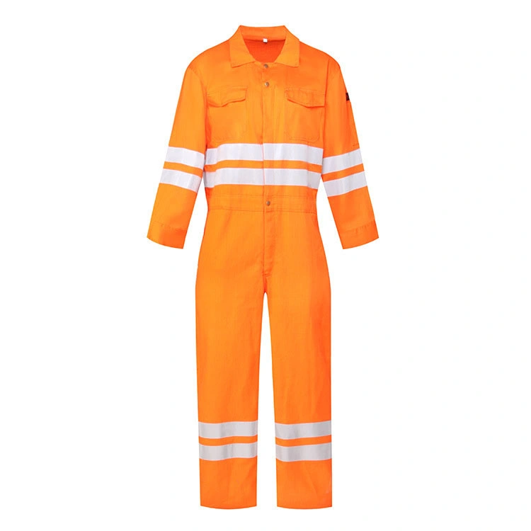 High Quality 100%Cotton Overalls Men Custom Design Anti-Static Reflective Safety Labor Workwear