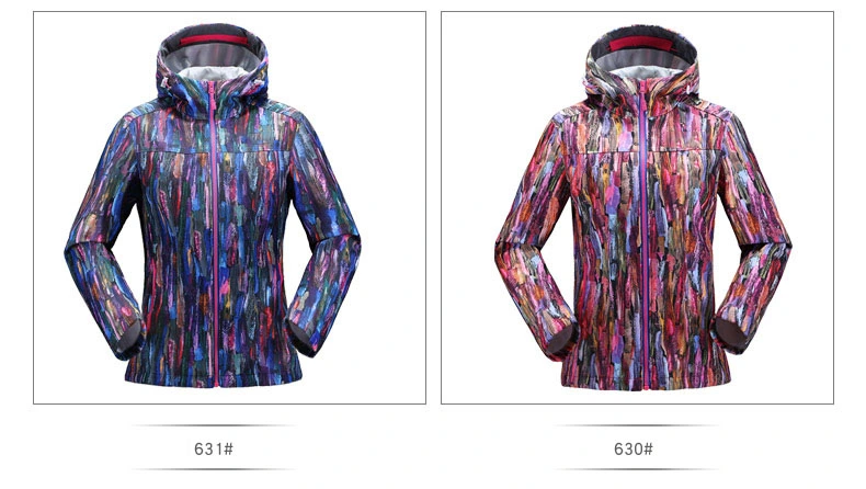 New Woman Waterproof Fashion Wholesale Snowboard Ski Jacket with Hoodies