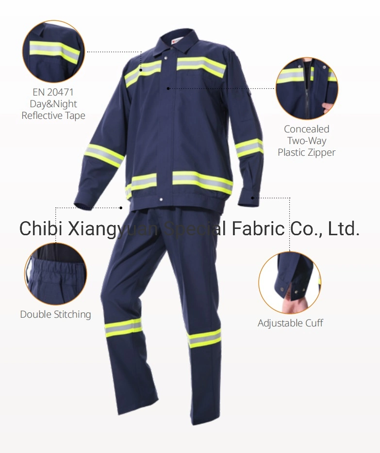 100% Cotton Polyester Fr Anti-Static Protective Workwear Coverall for Industry