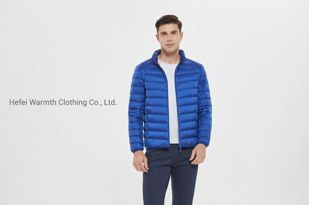 China Factory Custom Wine Color Winter Padding Down Jacket Men