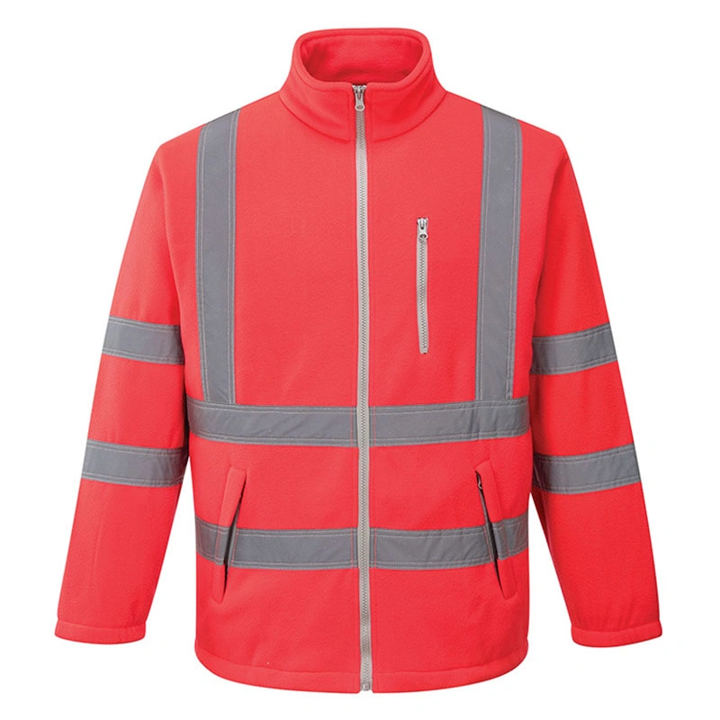 Manufacturer China Construction Workwear Safety Red Jacket Workwear