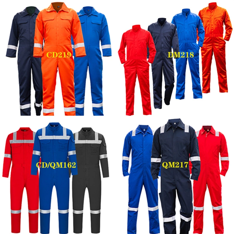 Customized Industrial High Visibility Polyester Cotton Durable Safety Coverall Construction Factory Workwear Overall