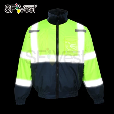 2020 High Vis Sicherheits-Reflektierende Bomber 3 in 1 Jacke