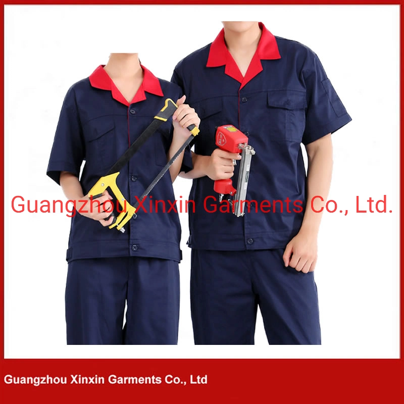 Factory Custom Printed Logo Manufacture Professional Anti-Resistant Safety Industrial Uniforms Workwear W2139