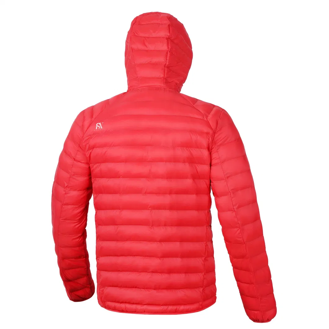 Light Weight Men Winter Jackets Padding Jacket Down &amp; Fake Down Jacket with Hood