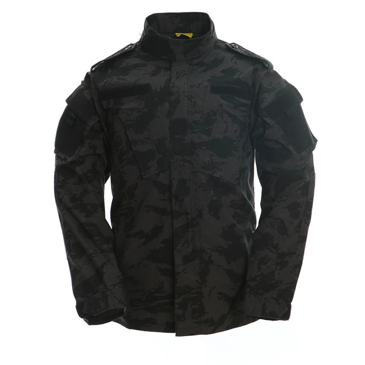 Fashion Black Acu Camouflage Clothing Night Camo Hunting Military Style Clothing