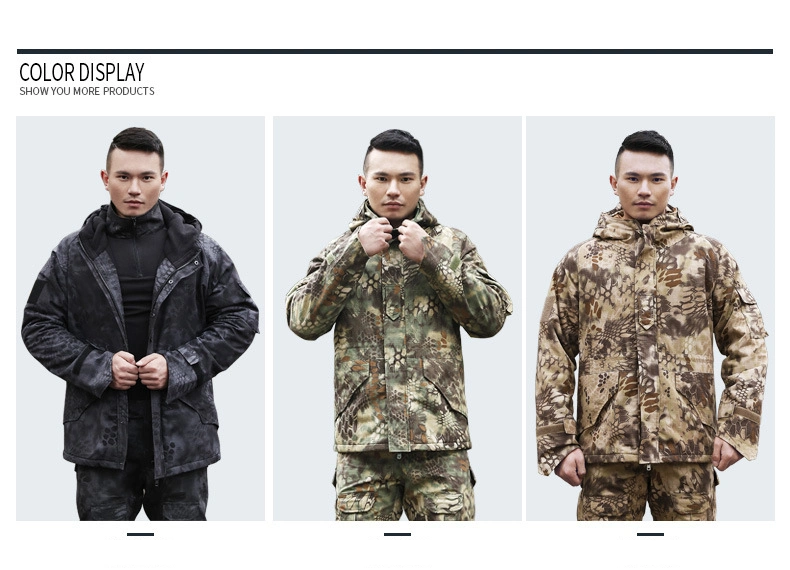 Outdoor Tactical Custom Windproof Camo Combat Coat for Men Camouflage G8 Jacket