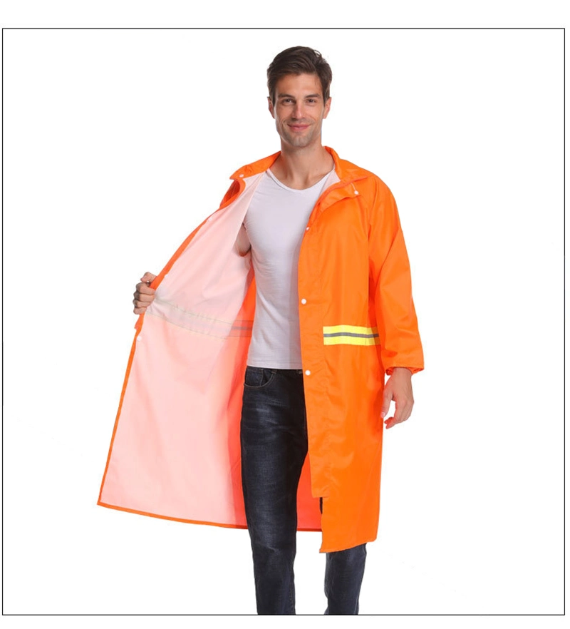 Trendy Orange Safety Construction Workwear Reflective Rain Laboratory Coats High Visibility Winter Jackets for Work