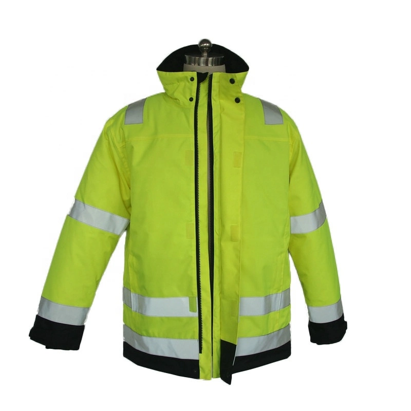 Factory OEM Service High Vis Reflective Jacket Safety Security Work Wear