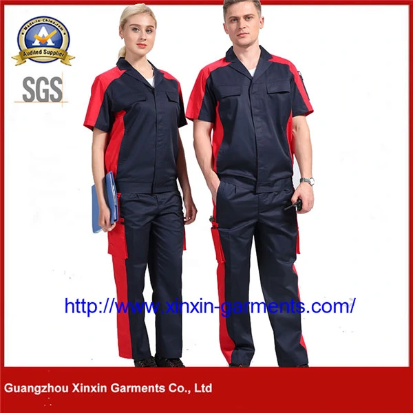 Factory Custom Printed Logo Manufacture Professional Anti-Resistant Safety Industrial Uniforms Workwear W2139