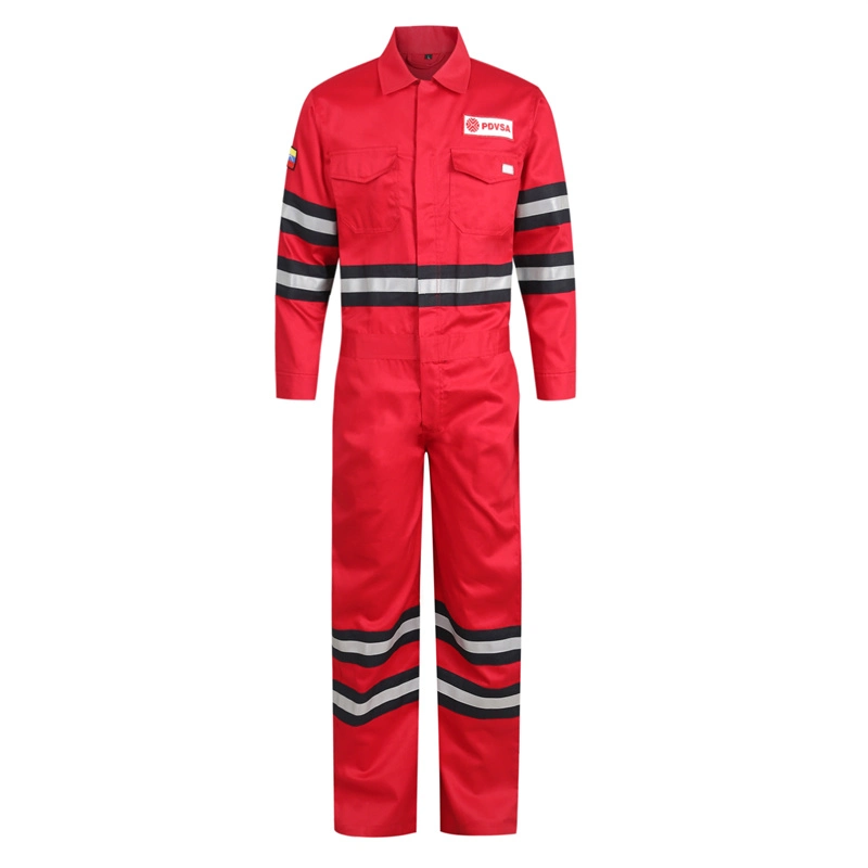 Custom Construction Hi Vis Cotton Fire Resistant Durable Uniform Jumpsuit Factory Weld Racing Traffic Mechanie Workwear Safety Wear