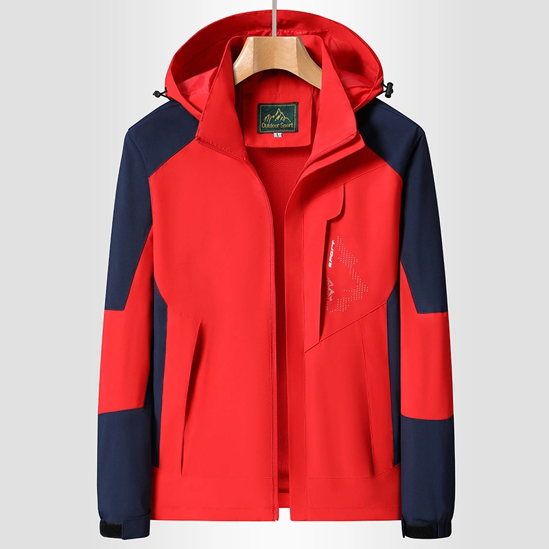 Storm Jacket Men&prime;s Jacket Windproof and Waterproof Outdoor Hooded Windbreaker