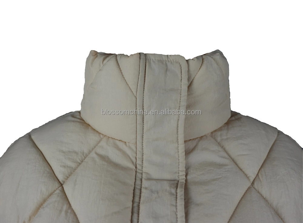 Fashion Winter Ladies Quilted Bubble Padded Coat The Diamond Down Jackets Women